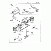 Схема вузла: Карбюратор(1/2) для Kawasaki ZX600 GPX600R