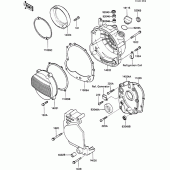 Схема вузла: Engine cover(s) для Kawasaki ZX600 GPX600R