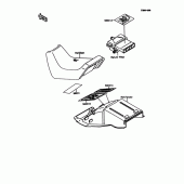 Схема вузла: Інформаційні наклейки для Kawasaki ZX600 GPX600R