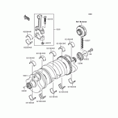 Схема узла: Коленчатый вал для Kawasaki ZR1200 ZRX1200 DAEG