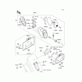 Схема вузла: Taillight(s) для Kawasaki VN1600 Vulcan 1600 Classic