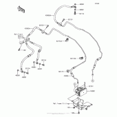 Схема вузла: Brake Piping для Kawasaki ZX1000 Ninja 1000 ABS