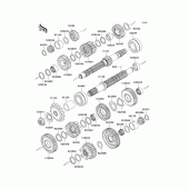 Схема вузла: Трансмісія для Kawasaki ZR750 Z750