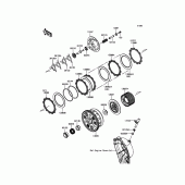 Схема вузла: Зчеплення для Kawasaki ZX1000 Ninja ZX-10R ABS