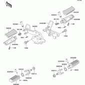 Схема вузла: Підніжки для Kawasaki EL250 Eliminator 252