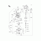 Схема узла: Карбюратор(1/2) для Kawasaki KX500