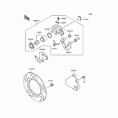 Схема вузла: Заднє гальмо для Kawasaki BJ250 Estrella RS