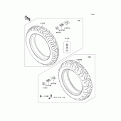 Схема узла: Шины для Kawasaki VN1700 VN1700 Classic