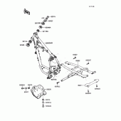 Схема узла: Рама для Kawasaki KL250 KLR250