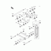 Схема вузла: Підвіска/амортизатор для Kawasaki VN800 Vulcan 800