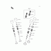 Схема узла: Клапан для Kawasaki ZX600 Ninja ZX-6