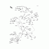 Схема вузла: Вихлопна система для Kawasaki VN1600 VN1600 Mean Streak