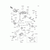 Схема вузла: Електроустаткування для Kawasaki KL650 KLR650