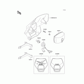 Схема вузла: Headlight(s) для Kawasaki KLX650 KLX650