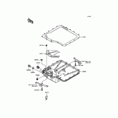 Схема вузла: Oil Pan для Kawasaki ZG1400 1400GTR ABS
