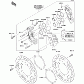 Схема узла: Передний тормоз для Kawasaki VN2000 VN2000 Classic