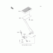Схема вузла: Brake pedal/torque link(a1/a2) для Kawasaki VN1600 Vulcan 1600 Classic