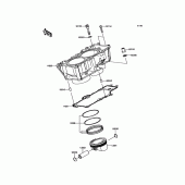 Схема узла: Цилиндр & Поршень для Kawasaki ER650 Z650 ABS