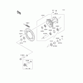 Схема вузла: Ступиця заднього колеса для Kawasaki KLX650 KLX650