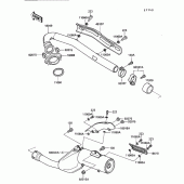 Схема вузла: Вихлопна система для Kawasaki KL650 KLR650