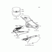 Схема вузла: Наклейка (Зелений) (VFF) для Kawasaki KLX250 D-Tracker X
