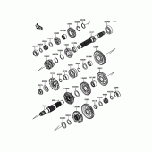 Схема узла: Трансмиссия для Kawasaki ZX636 Ninja ZX-6R ABS KRT Edition