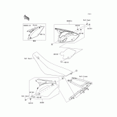 Схема узла: Side covers для Kawasaki KX450 KX450F