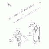Схема вузла: Кабелі для Kawasaki KX85 KX85-II