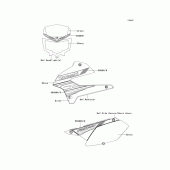 Схема вузла: Decals(green)(scf) для Kawasaki KLX250 KLX250
