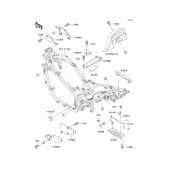 Схема вузла: Кронштейн для Kawasaki EX500 GPZ500