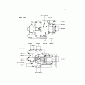 Схема вузла: Болти картера двигуна для Kawasaki EJ650 W650