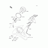 Схема вузла: Meter(s) для Kawasaki VN800 Vulcan 800 Drifter