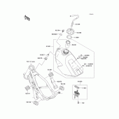 Схема узла: Топливный бак для Kawasaki KX85 KX85-II