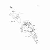 Схема узла: Fenders для Kawasaki KL110 KSR