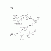 Схема узла: Переключатель передач для Kawasaki KX250/ KX252 KX250F