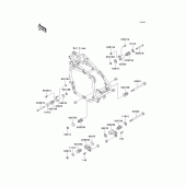Схема узла: Крепление двигателя для Kawasaki ZG1200 Voyager XII