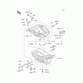 Схема вузла: Картер двигуна для Kawasaki EX250 GPX250R