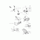 Схема вузла: Замок запалювання для Kawasaki ER250 Z250 ABS