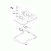 Схема вузла: Клапанна кришка для Kawasaki EX250 GPX250R