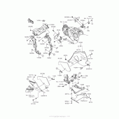 Схема узла: Нижний обтекатель для Kawasaki ZX1400 Ninja ZX-14R