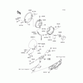 Схема вузла: Headlight(s)(uk)(1/2) для Kawasaki VN900 Vulcan 900 Custom