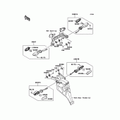 Схема узла: Поворотники для Kawasaki KLE650 Versys 650