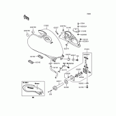 Схема вузла: Паливний бак для Kawasaki VN250 Eliminator 250V