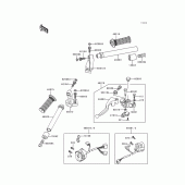 Схема узла: Руль & Пульт управления рулевой для Kawasaki EX250 Ninja 250