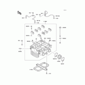 Схема узла: Головка цилиндра для Kawasaki EX500 Ninja 500R