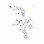 Схема узла: Крыло для Kawasaki KL650 KLR650