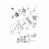 Схема вузла: Масляний насос для Kawasaki BX250 NINJA 250SL