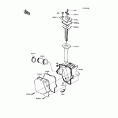 Схема вузла: Повітряний фільтр для Kawasaki KMX125