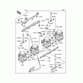 Схема вузла: Карбюратор для Kawasaki ZR400 Zephyr