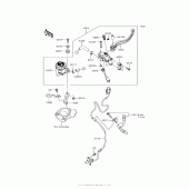 Схема вузла: Передній гальмівний циліндр Kawasaki ZX1400 Ninja ZX-14R ABS SE